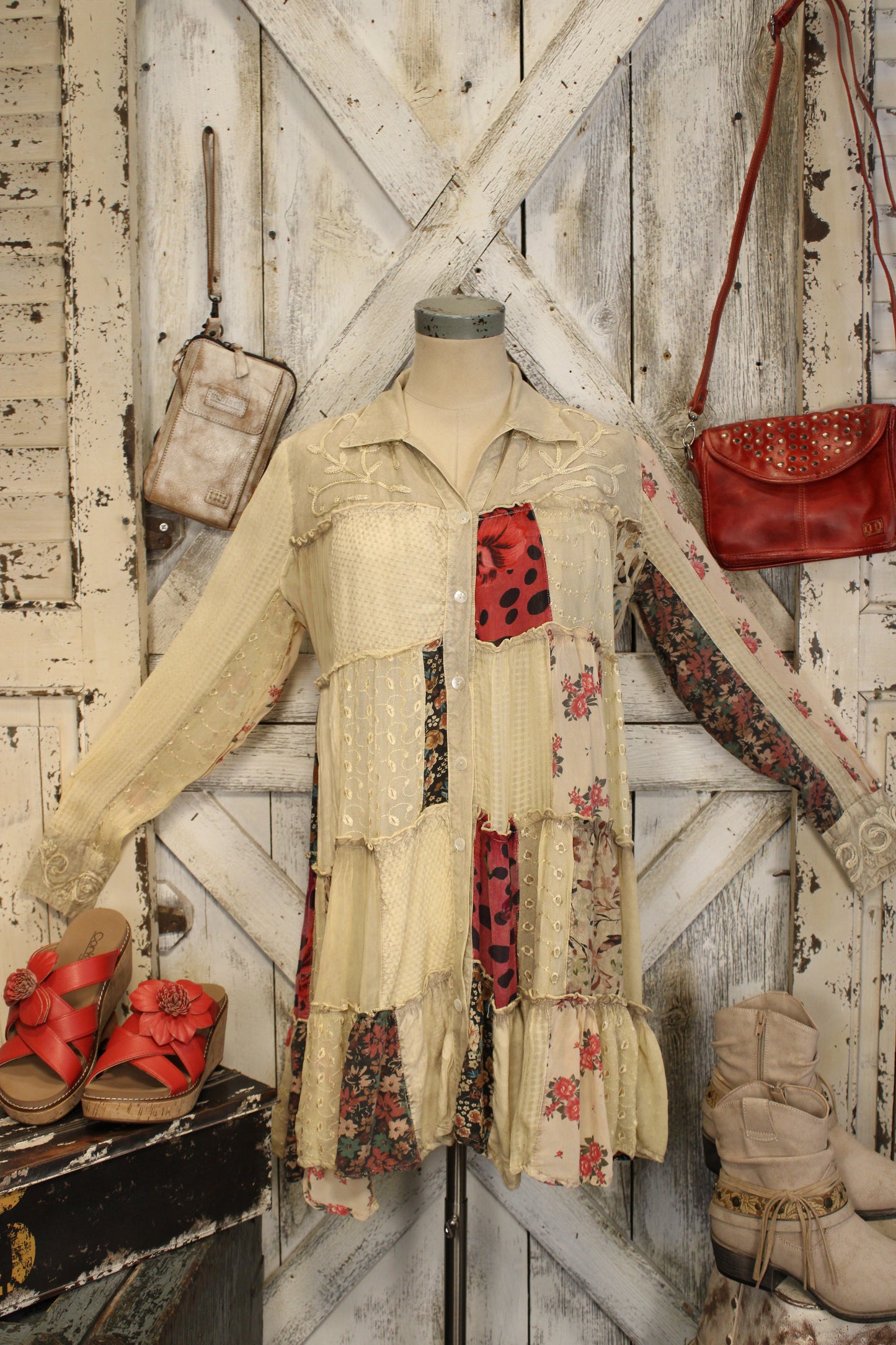 Nomad Stitch Latte Dress