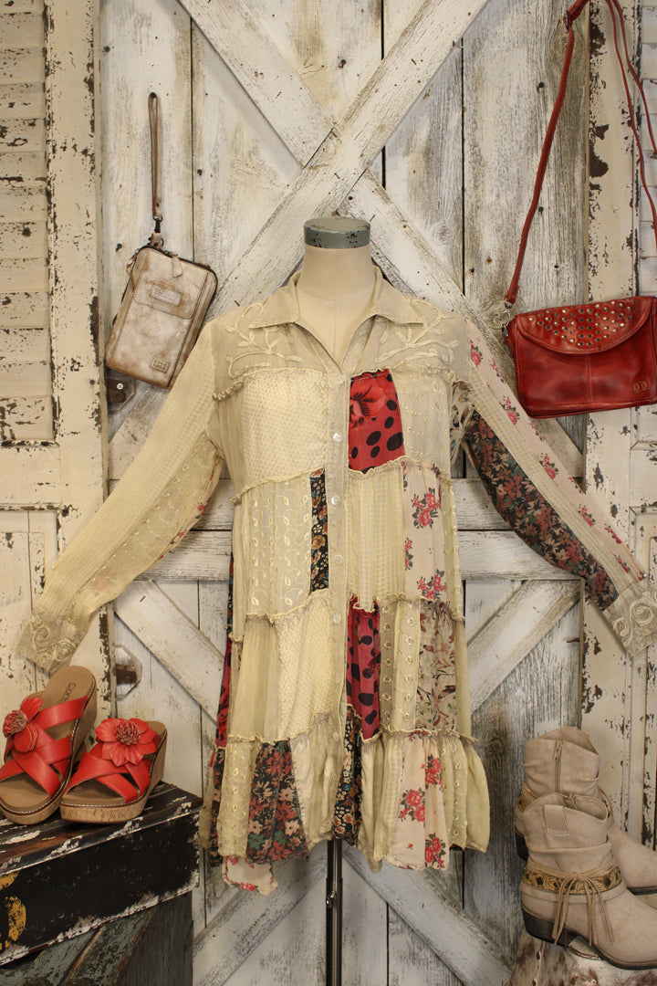 Nomad Stitch Latte Dress
