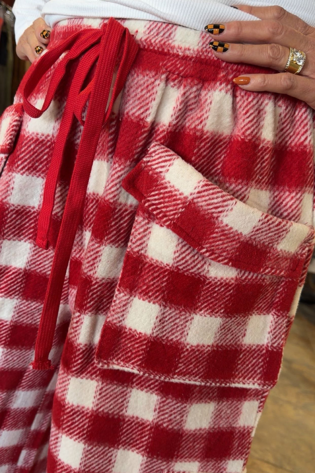 Peppermint Plaid Winter Pants
