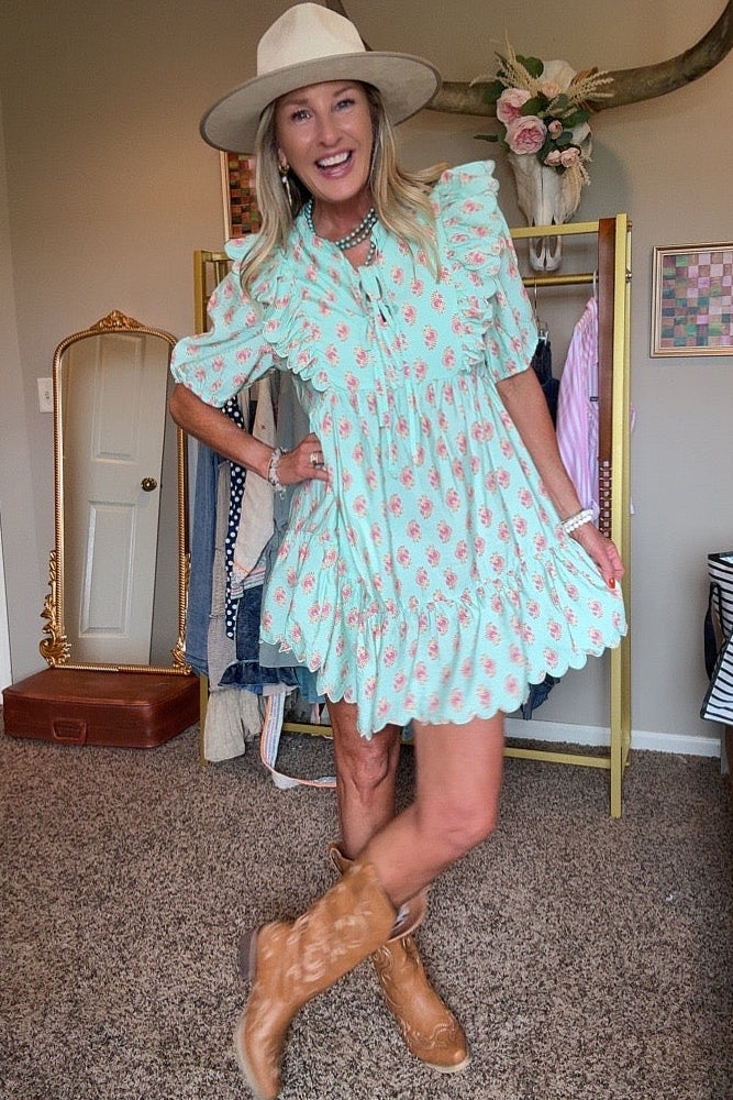 Arundel Castle Mint Dress