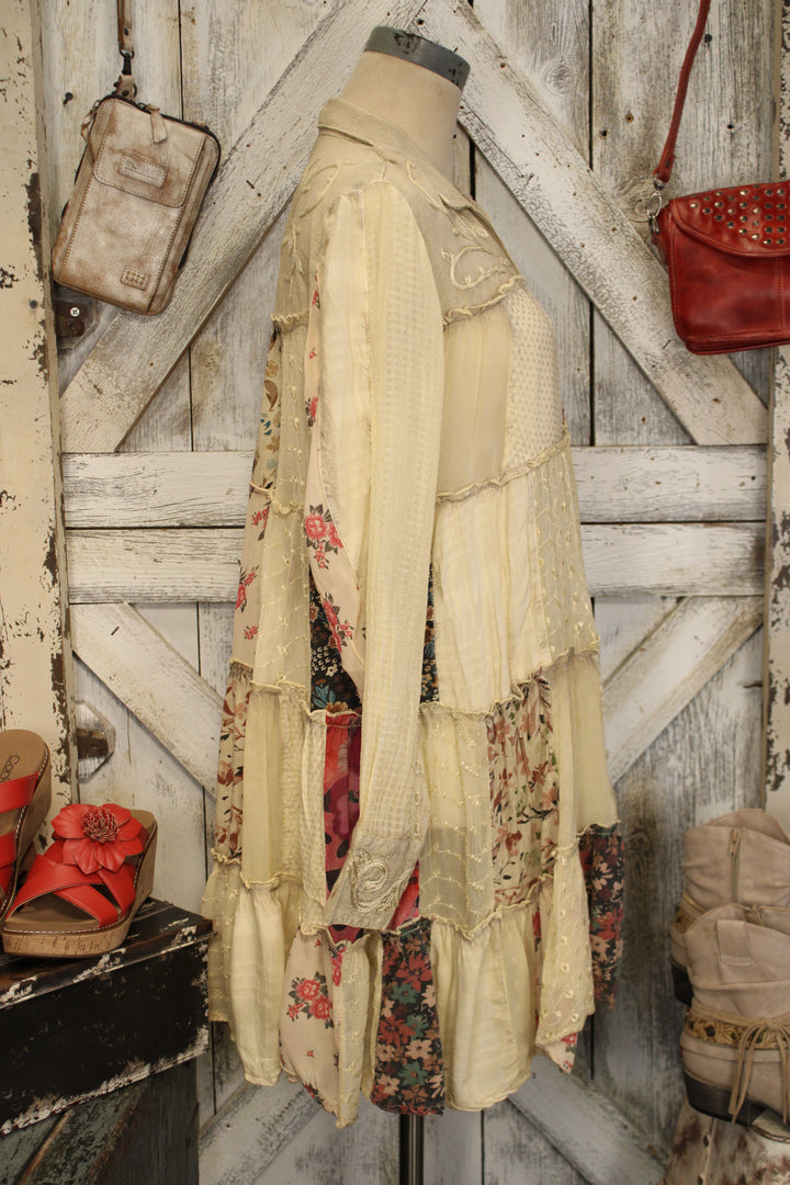 Nomad Stitch Latte Dress