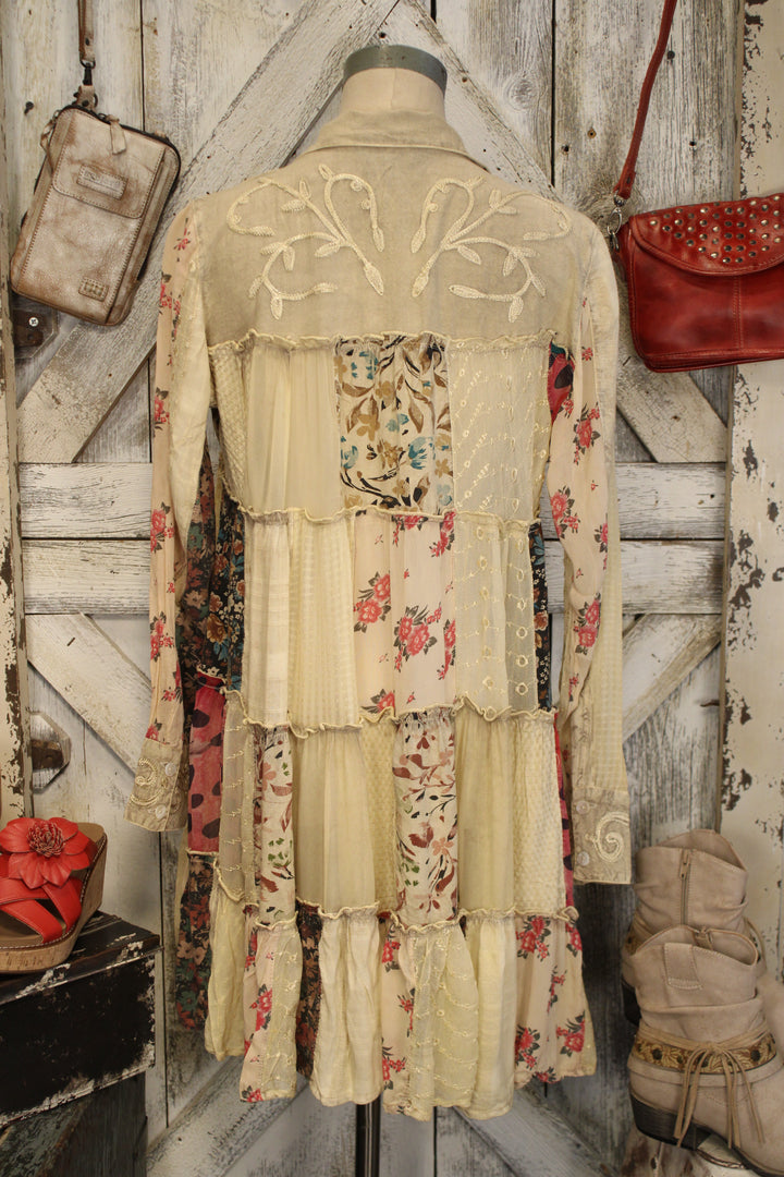 Nomad Stitch Latte Dress
