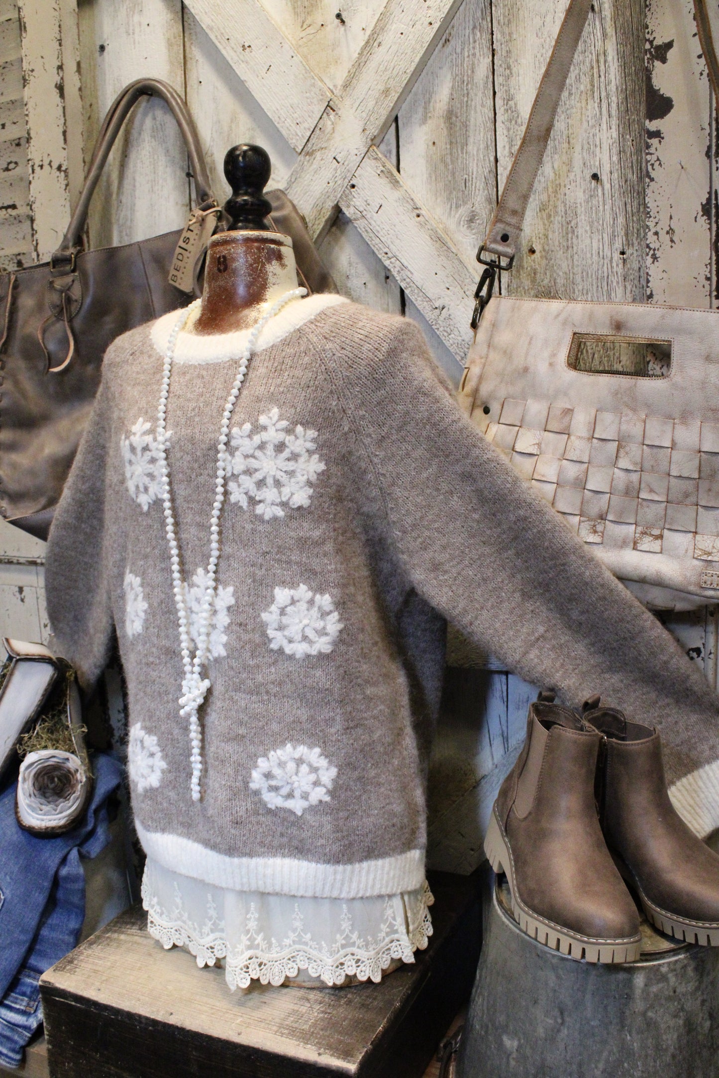 Frosted Flurries Sweater
