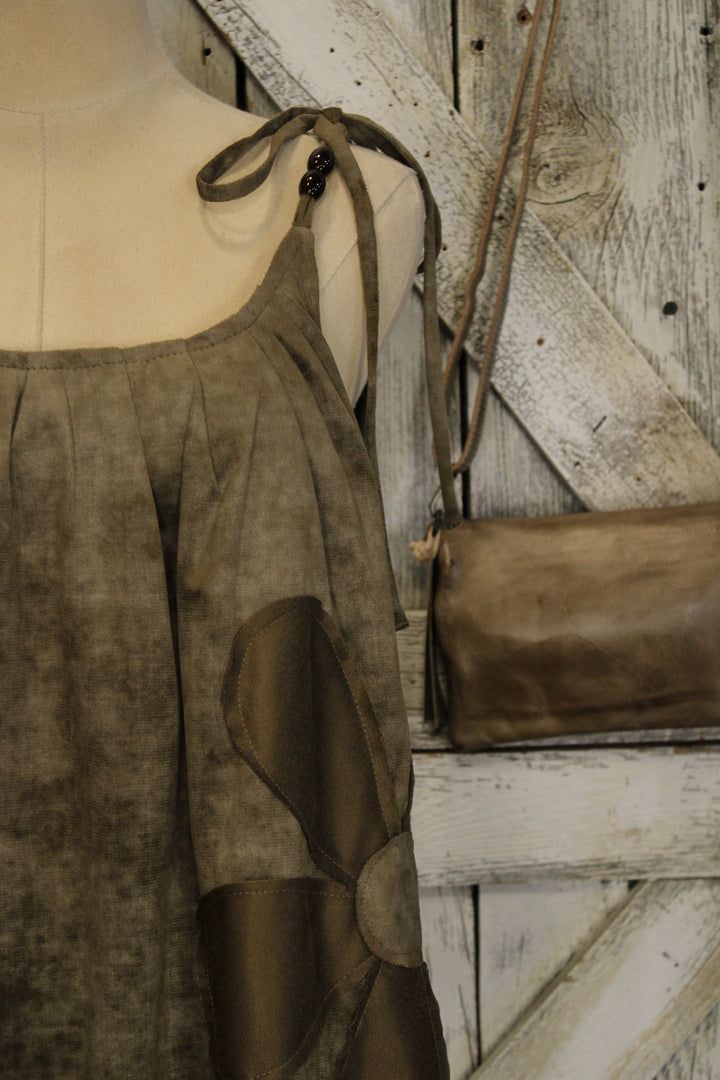 Midnight Bloom Olive Dress