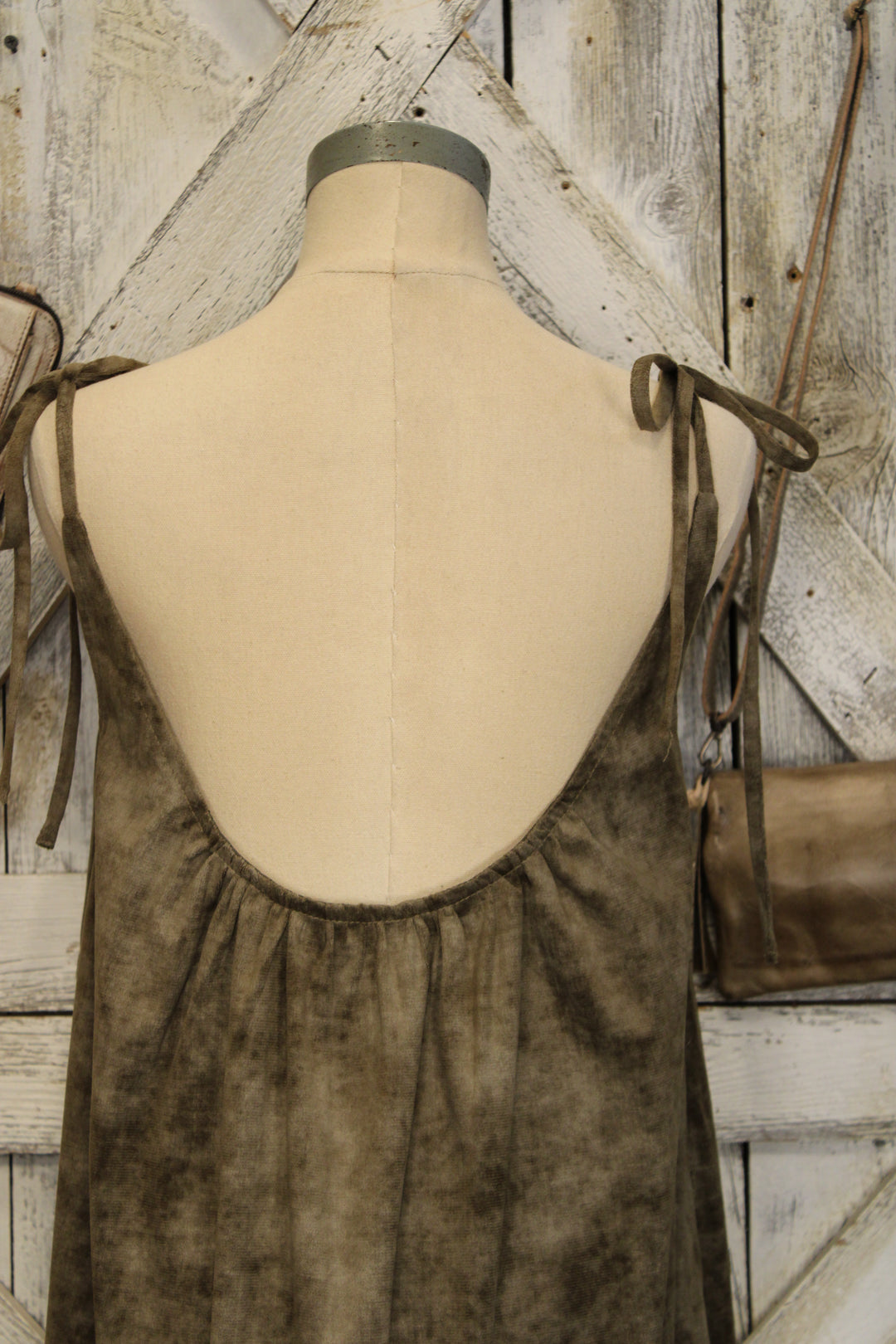 Midnight Bloom Olive Dress