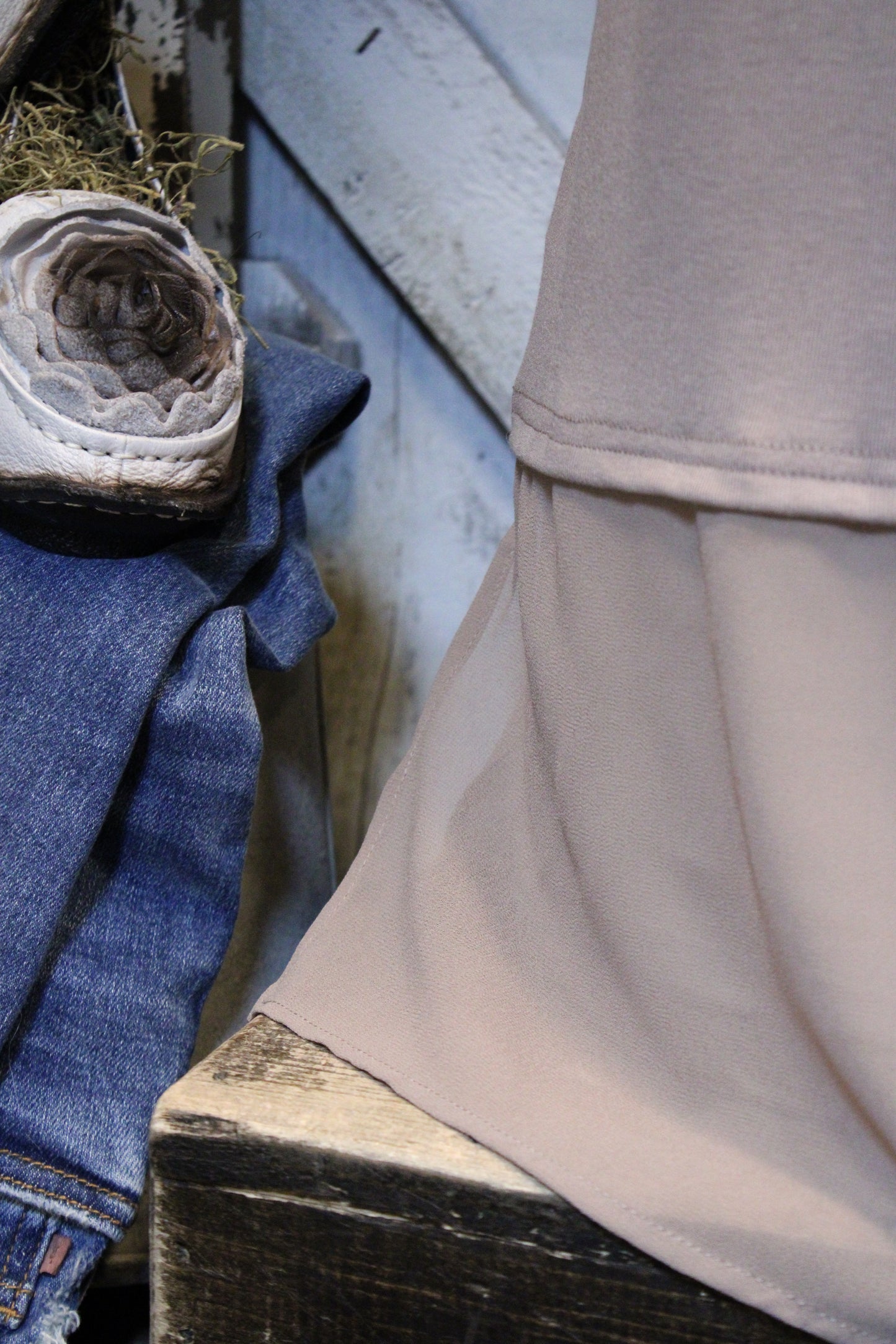 Are You Sheerious Taupe Tank