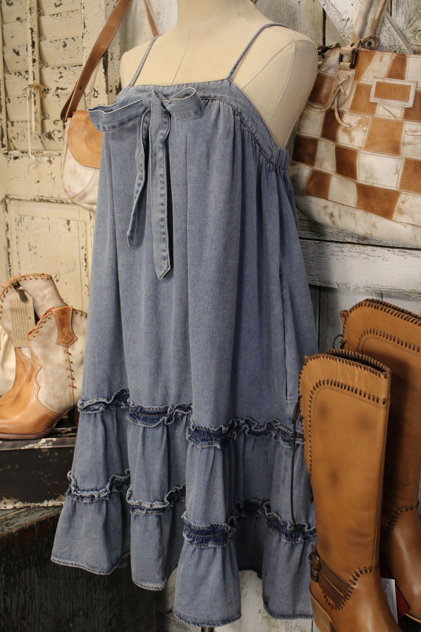 Summer Market Denim Dress