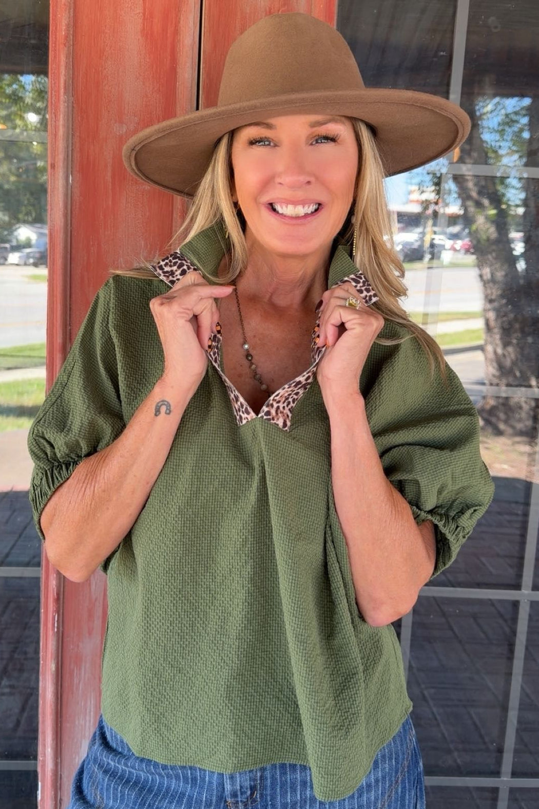 Olive Safari Blouse