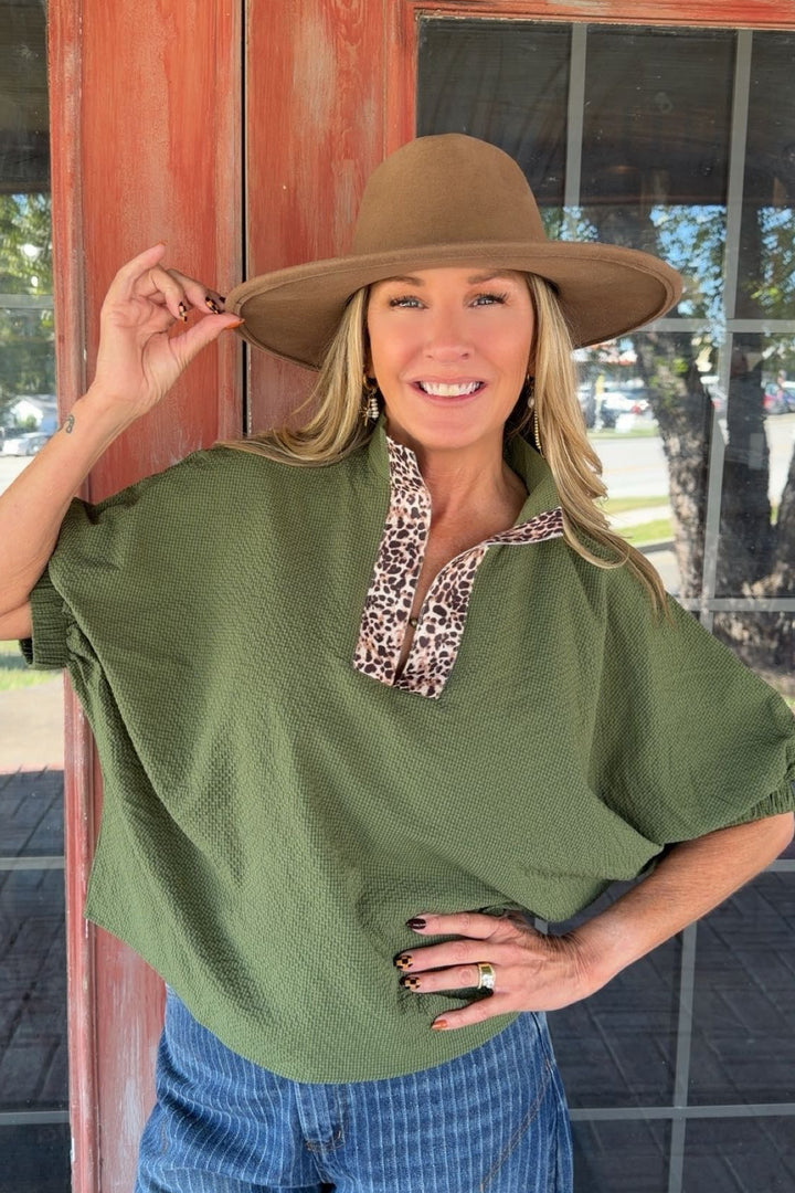 Olive Safari Blouse