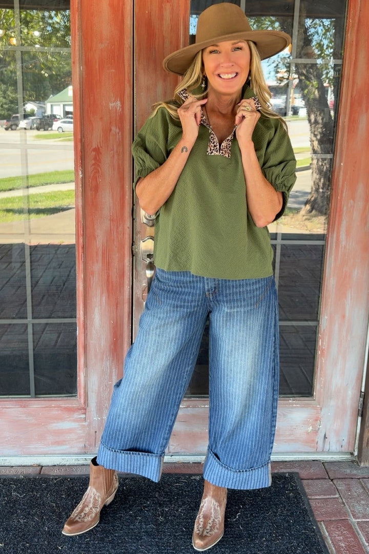 Olive Safari Blouse