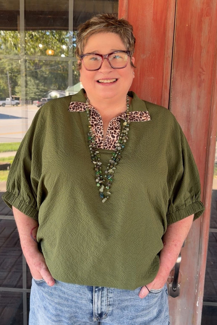 Olive Safari Blouse
