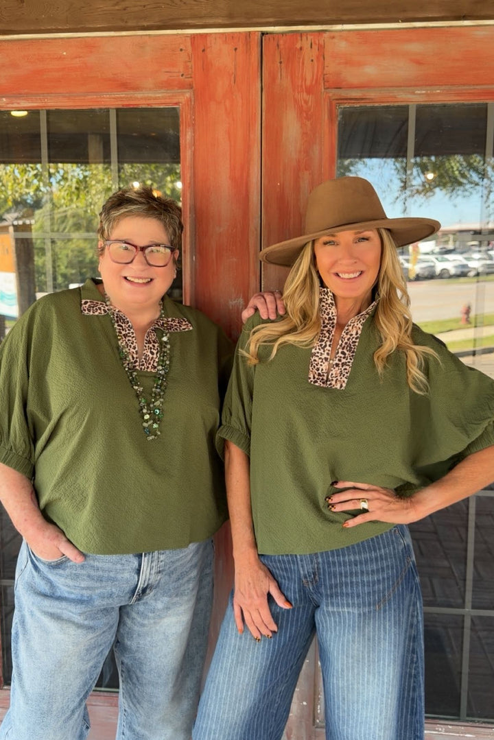 Olive Safari Blouse