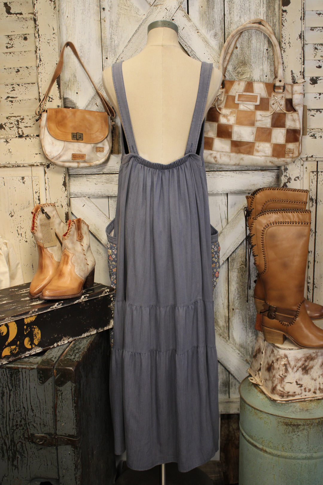 Bluebonnet Trail Overall Dress