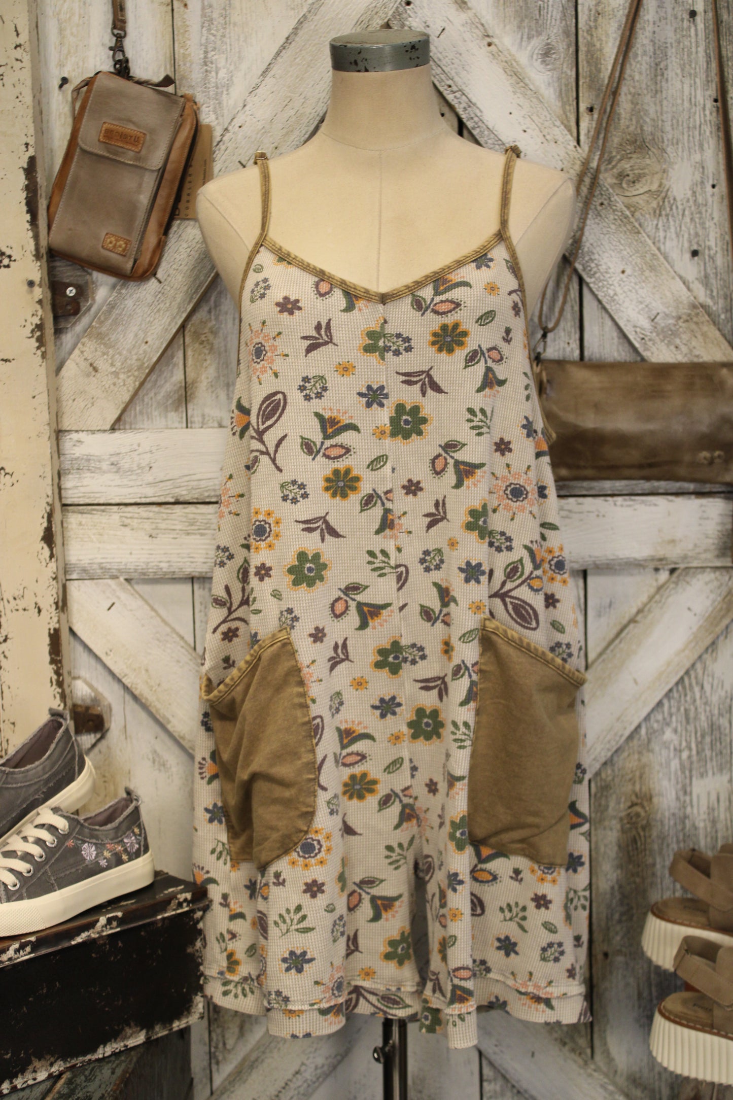 Meadow Bliss Waffle Knit Romper