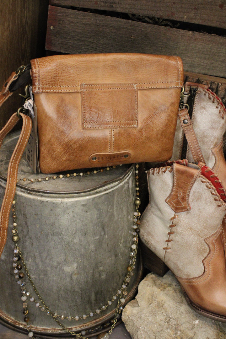 Bed|Stu Ziggy Tan Rustic Handbag