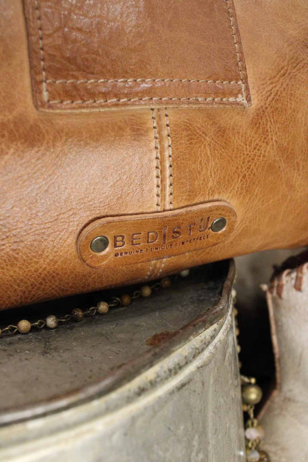 Bed|Stu Ziggy Tan Rustic Handbag