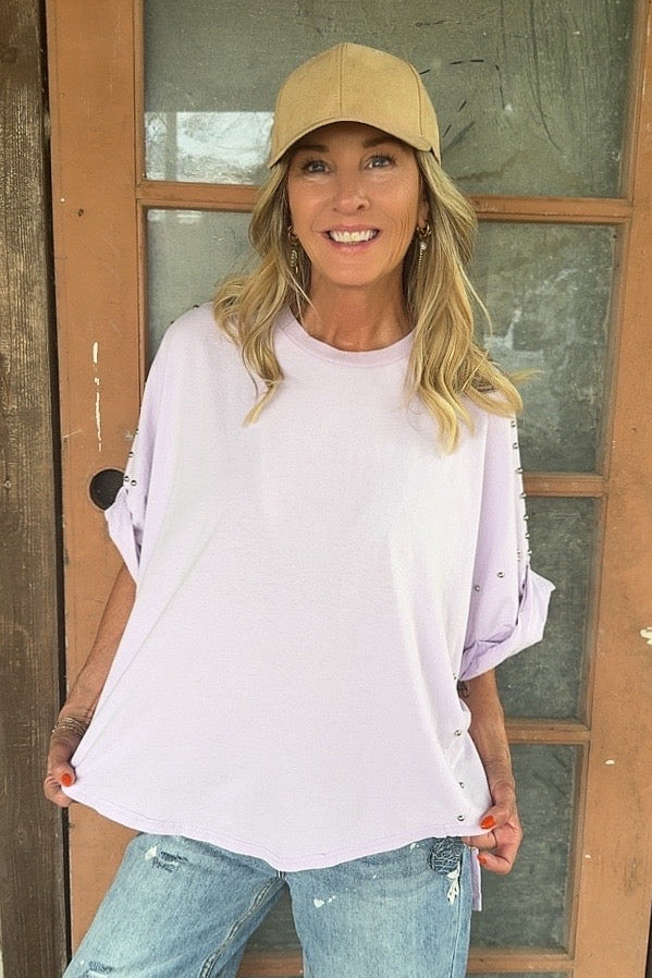 Casual Jazzy Lilac Top