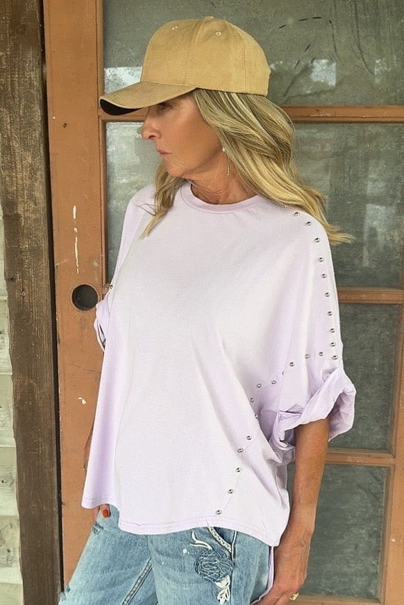 Casual Jazzy Lilac Top