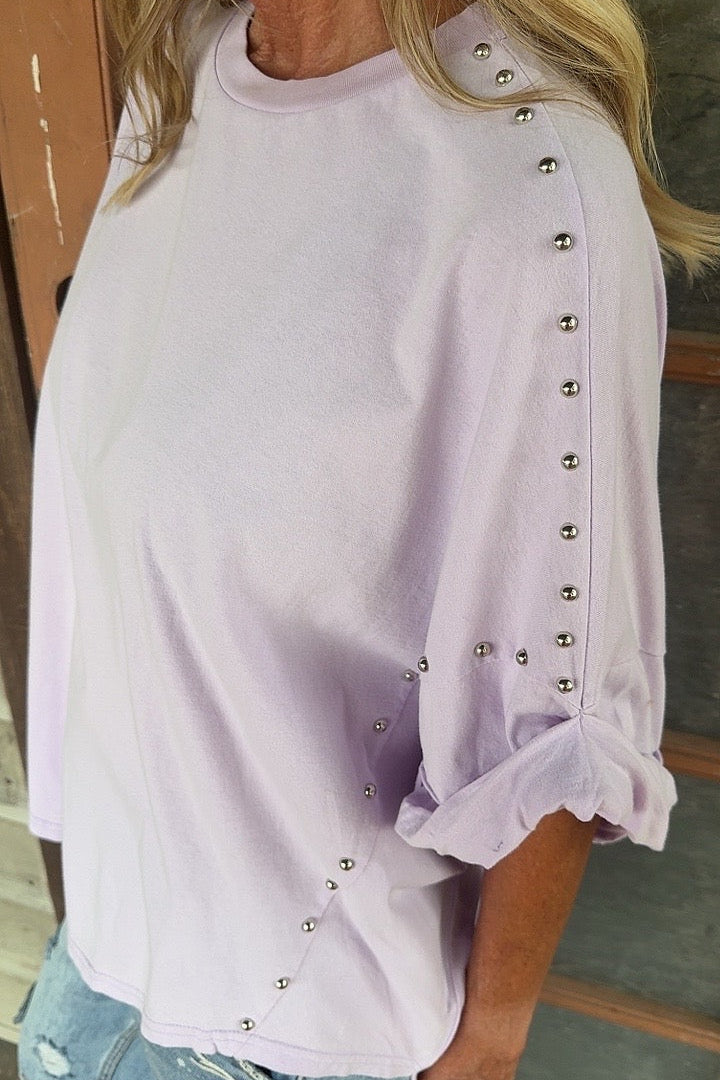 Casual Jazzy Lilac Top