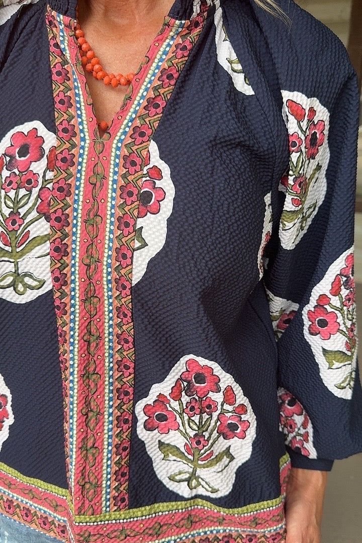 Cape Cod Navy Blouse