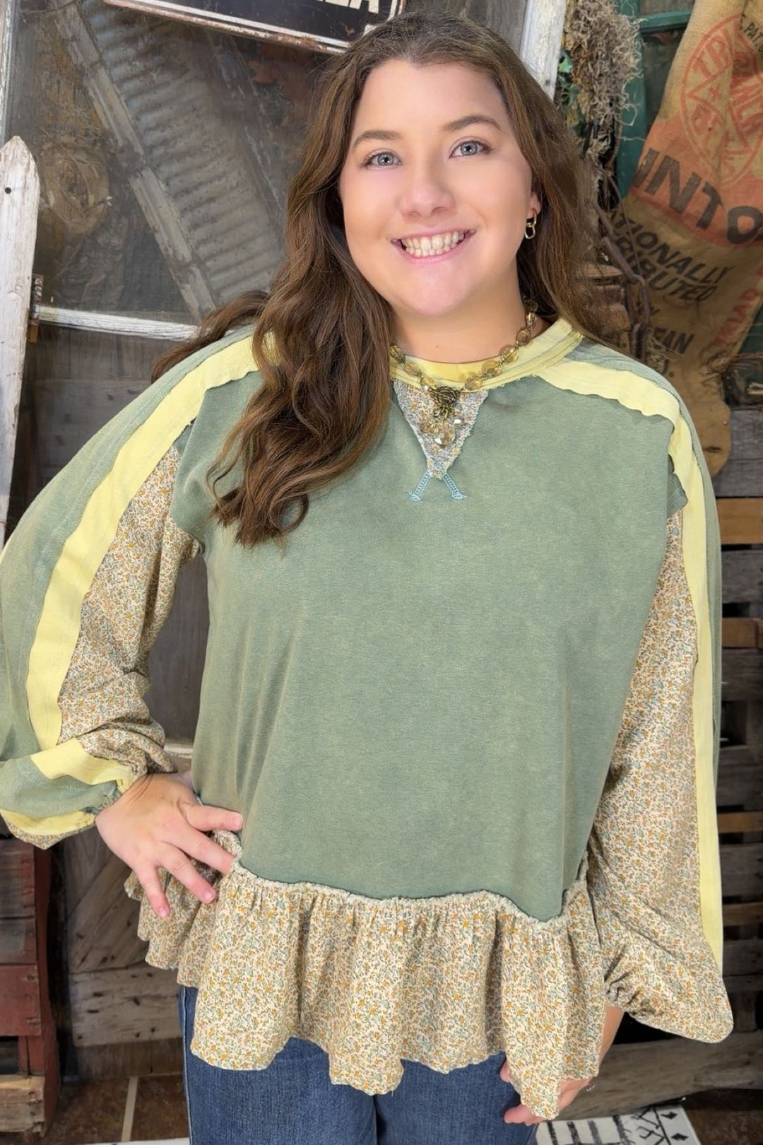 Dusty Sage Garden Top