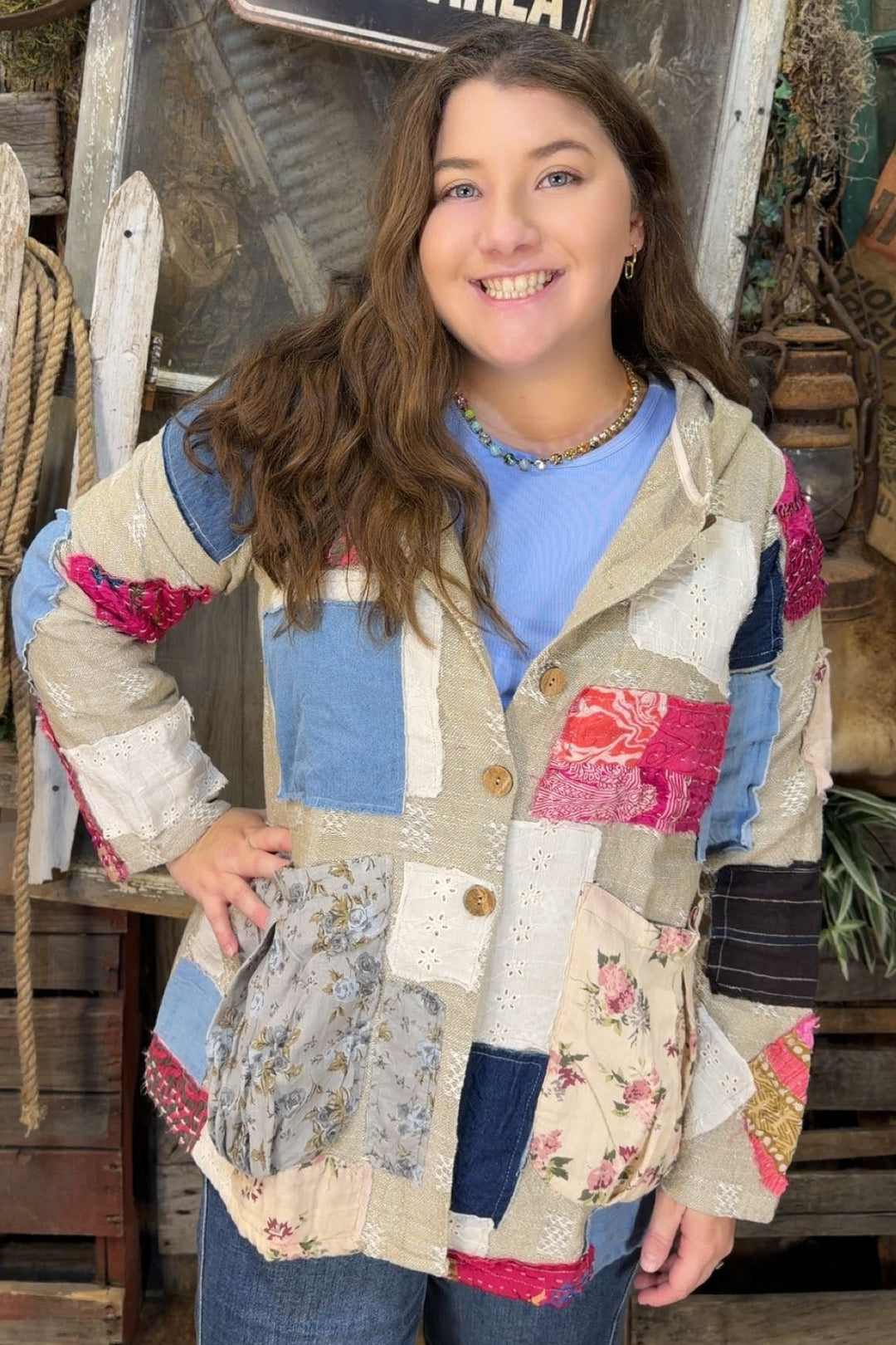 Boho Bloom Hooded Jacket