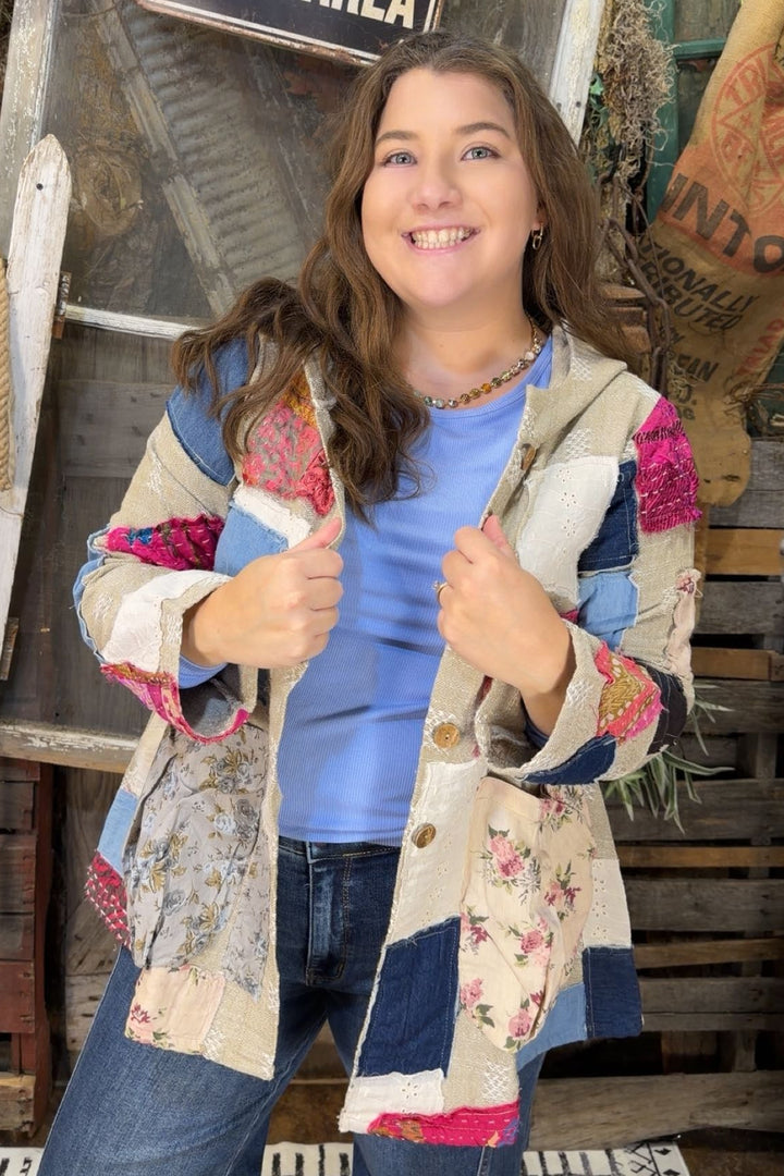 Boho Bloom Hooded Jacket