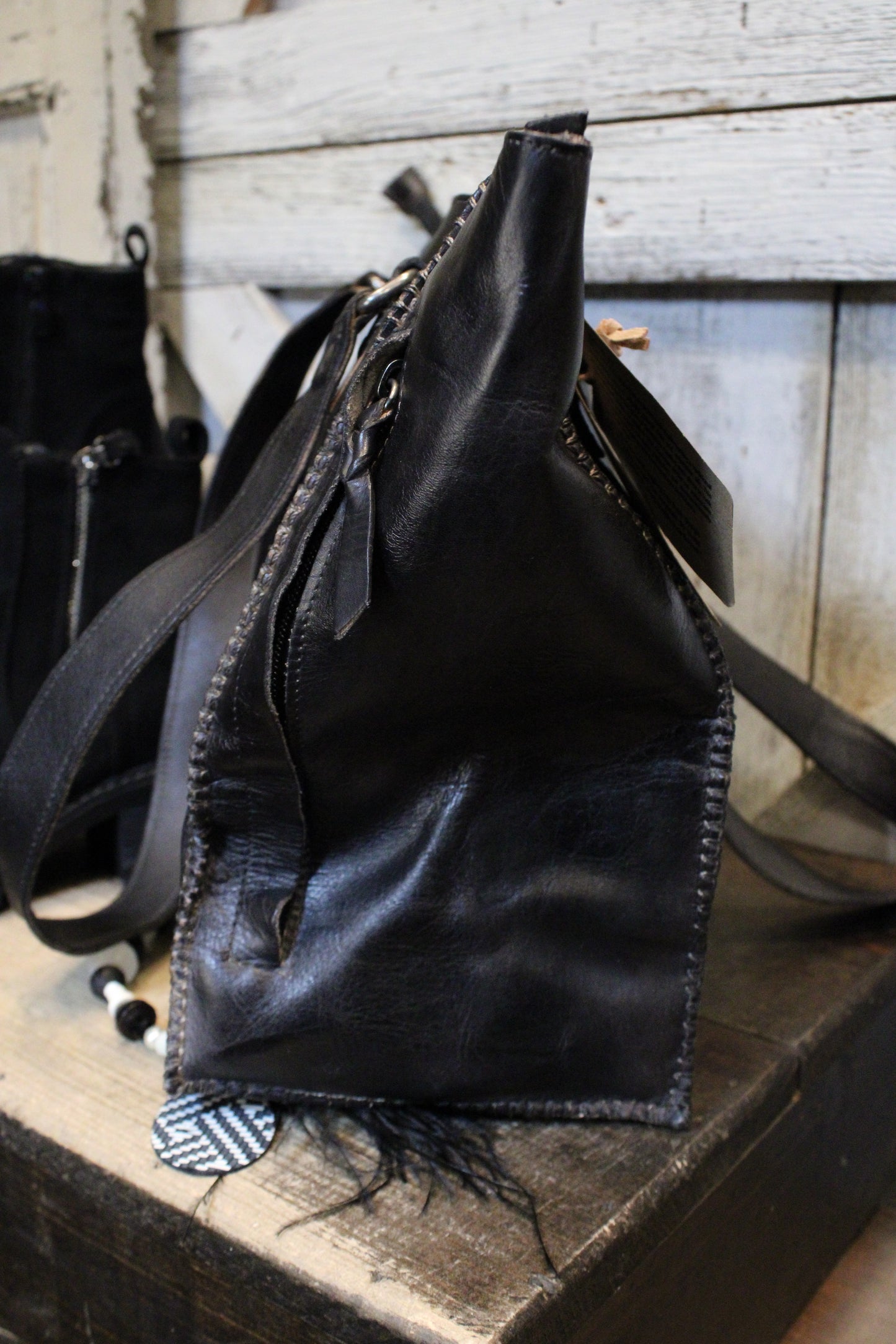 Bed|Stu Celindra LTC Black Rustic Handbag