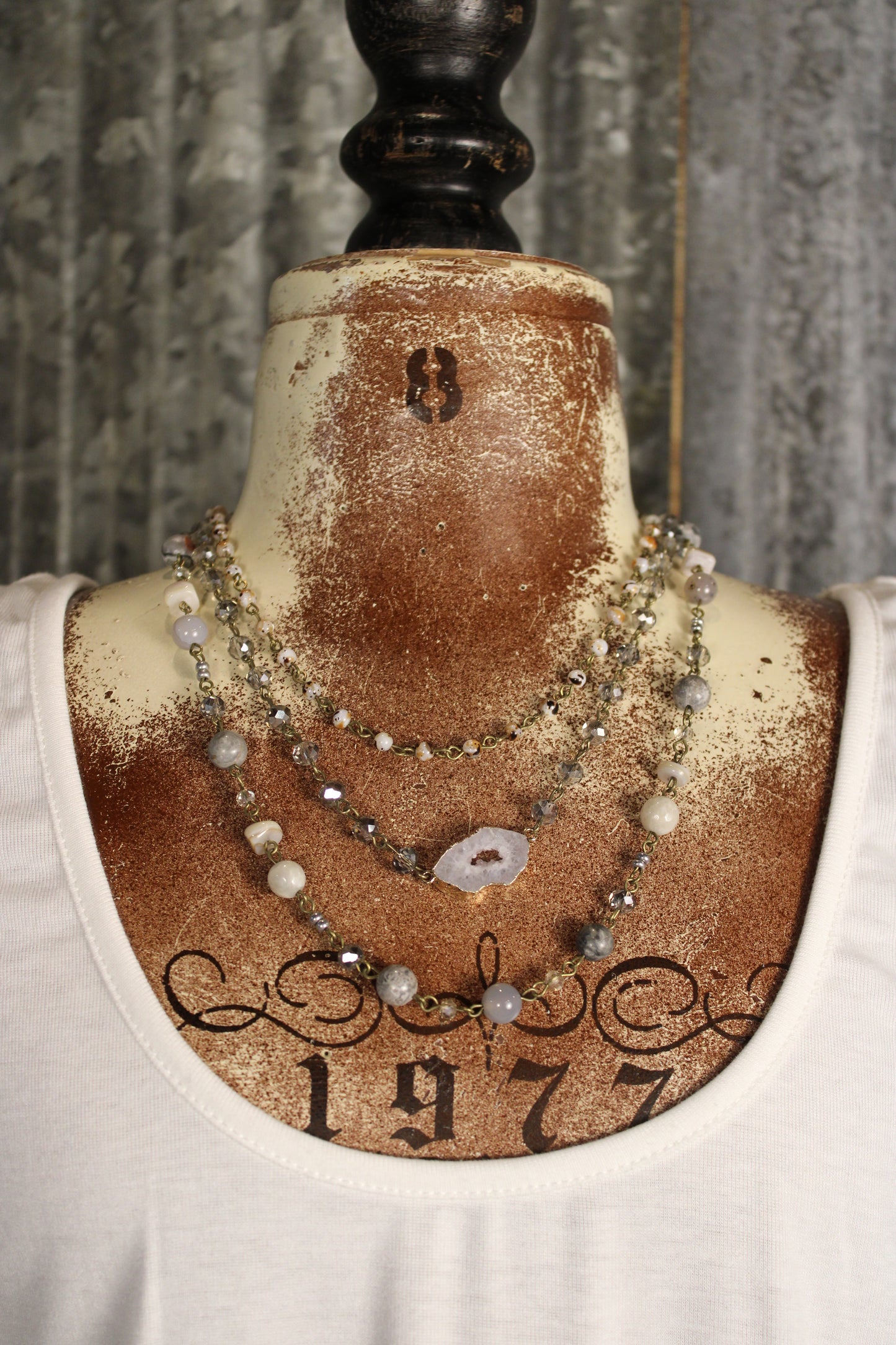 Florence Grey Short Necklace