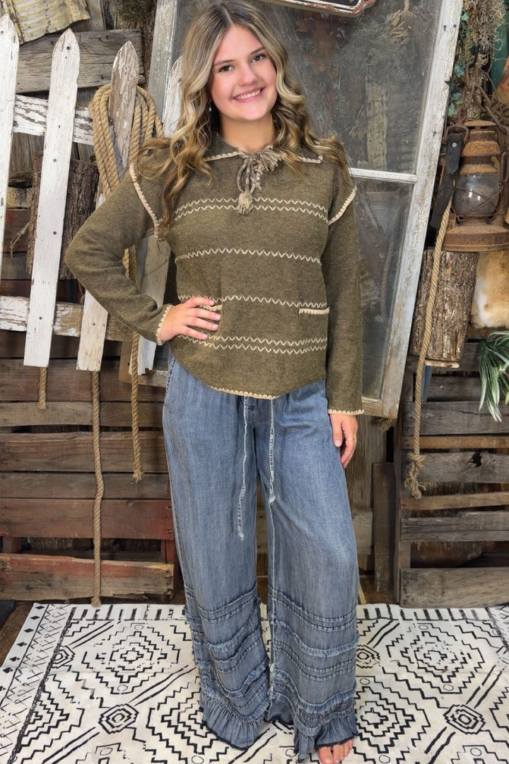 Saddle Stitch Sweater