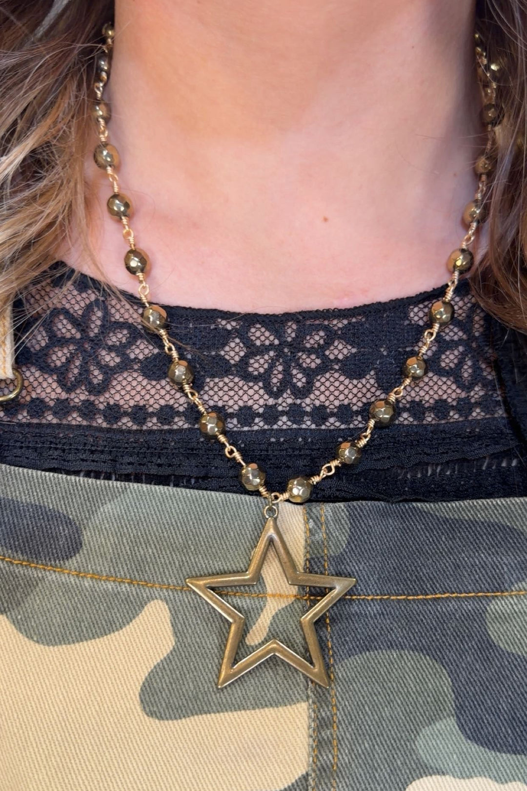 Talus Bronze Star Necklace