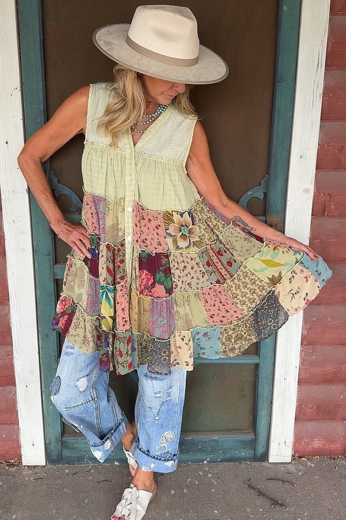 Willow Bloom Moss Dress