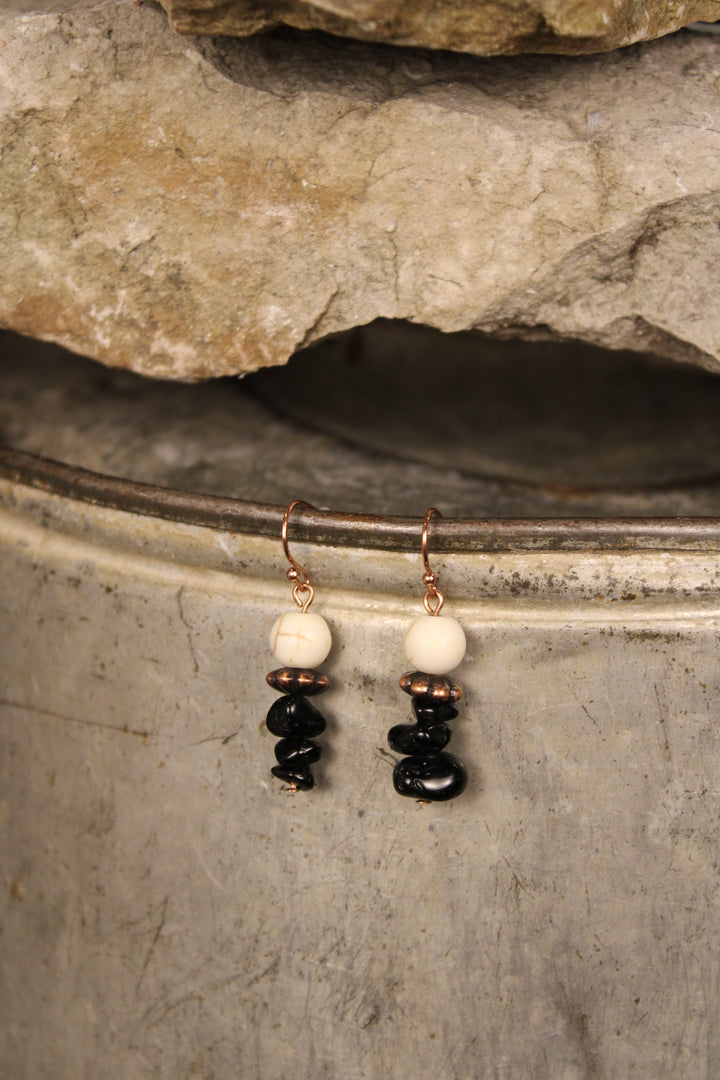Midnight Grace Copper Earrings