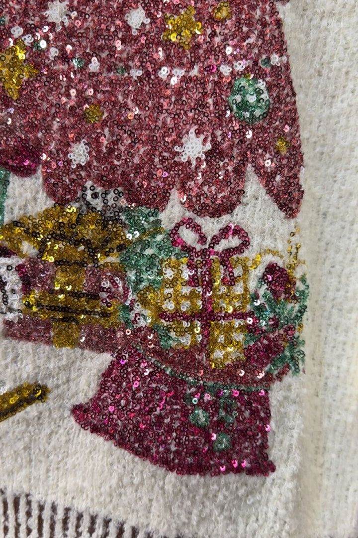 Pink Pines Christmas Sweater