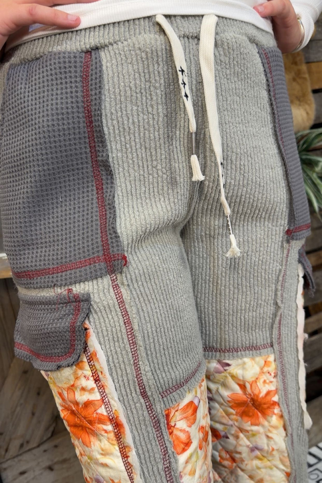 Autumn Ember Waffle Pants