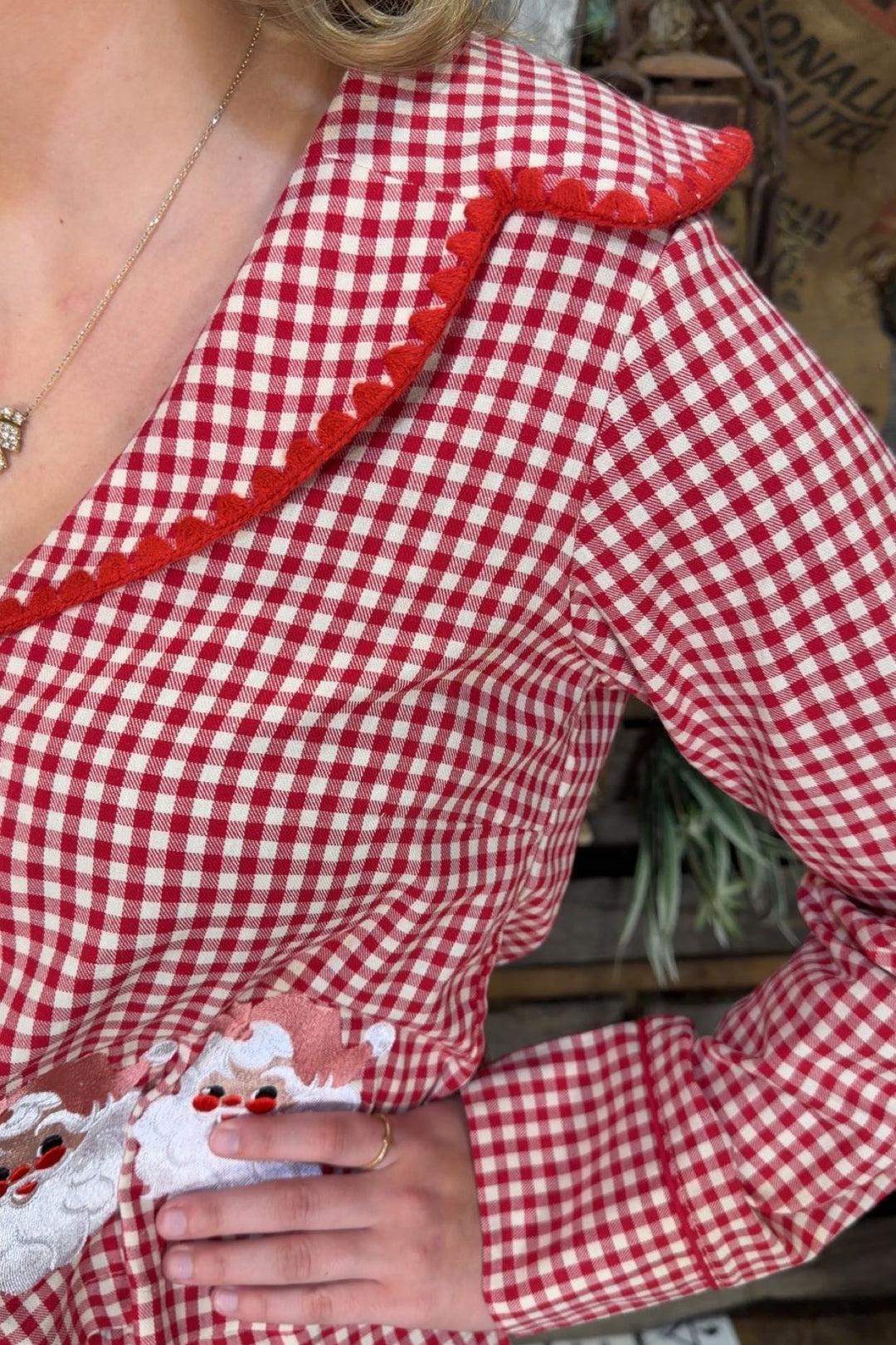 Santa’s Slumber Gingham Pajamas
