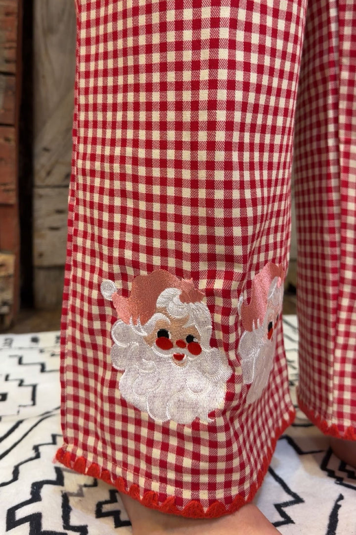 Santa’s Slumber Gingham Pajamas