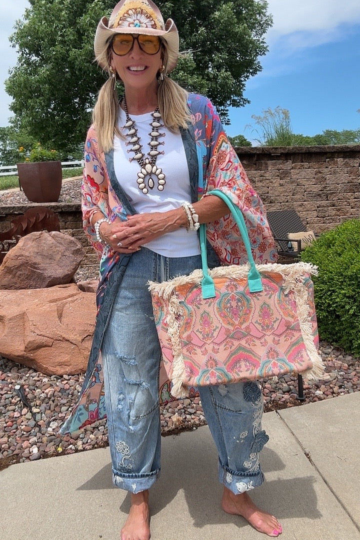 Turquoise Trail Tapestry Bag