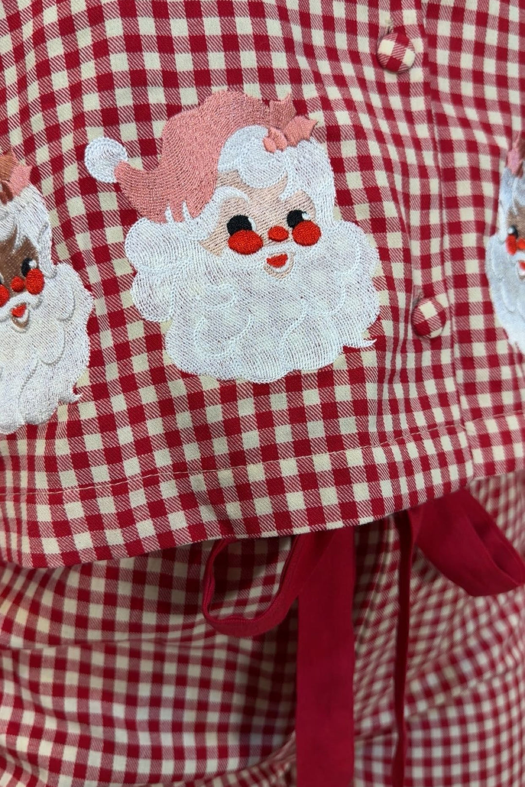 Santa’s Slumber Gingham Pajamas