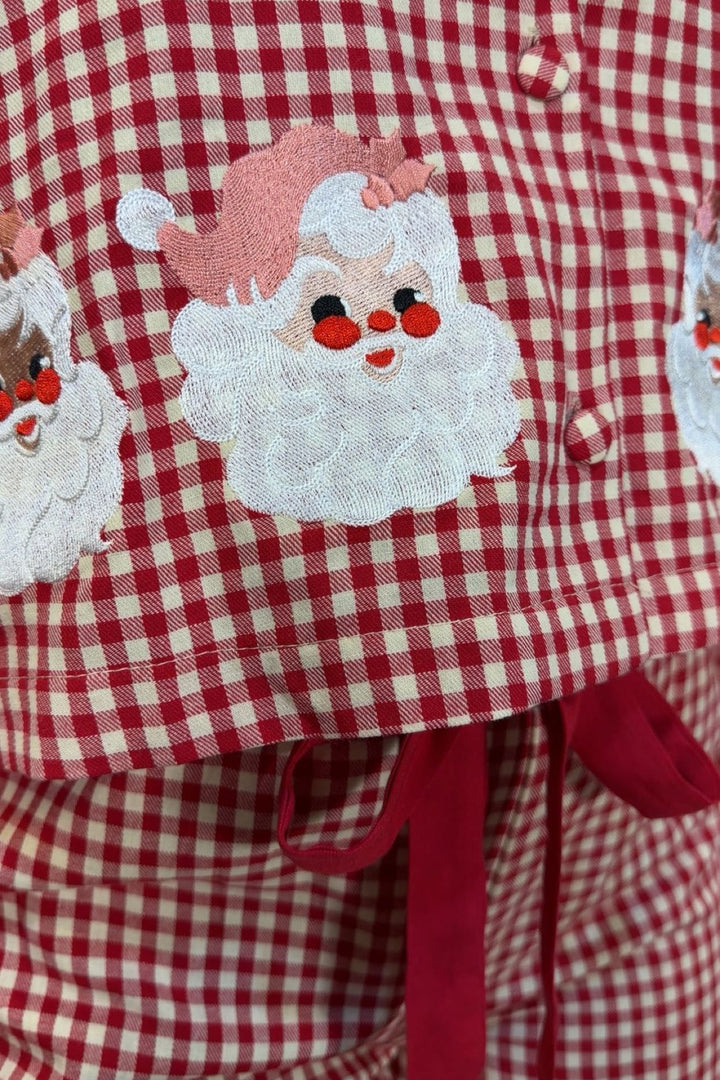 Santa’s Slumber Gingham Pajamas