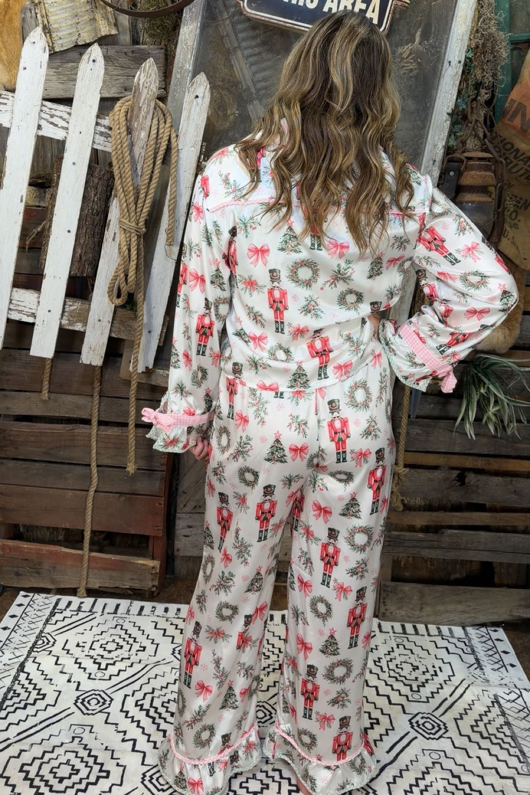 Merry In Pink Christmas Pajamas