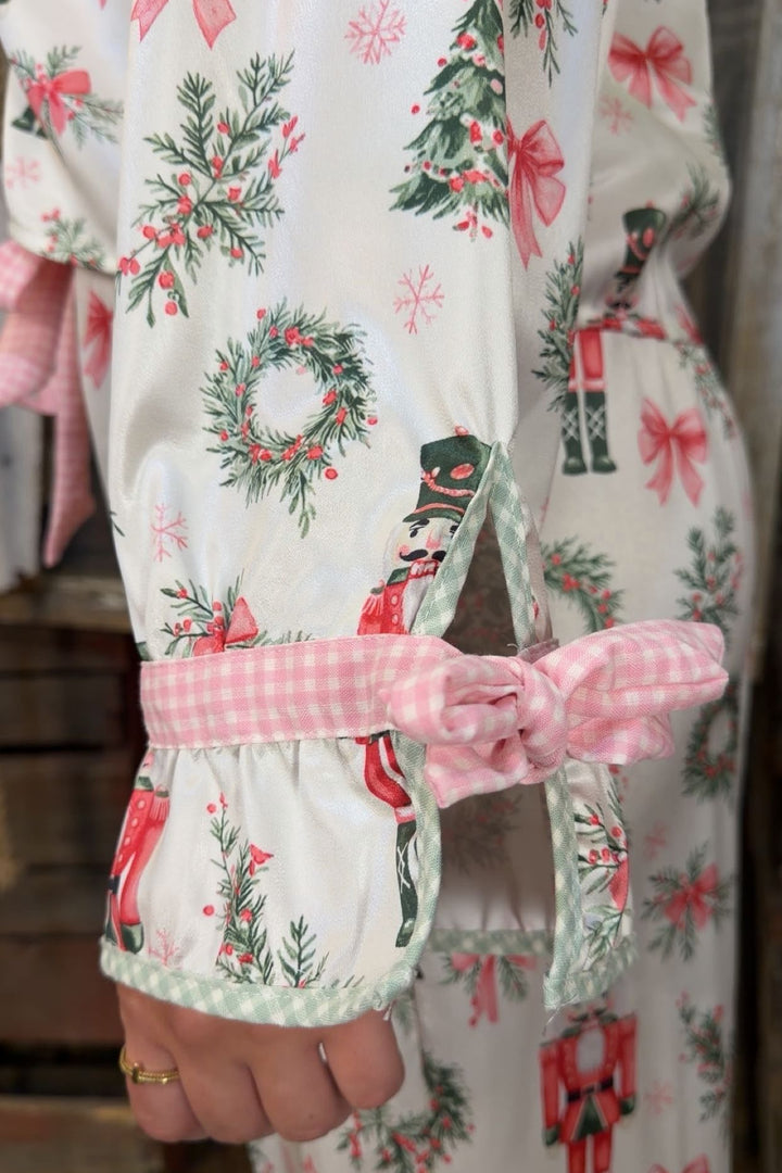 Merry In Pink Christmas Pajamas