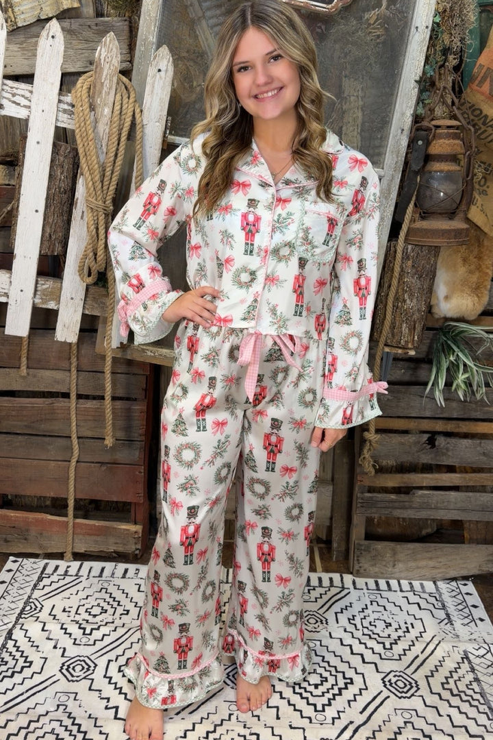 Merry In Pink Christmas Pajamas