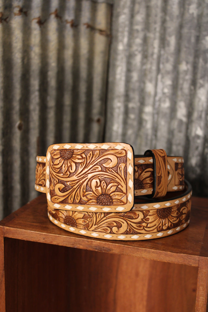 Sunflower Stunner Buckle Belt