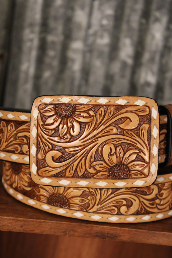 Sunflower Stunner Buckle Belt