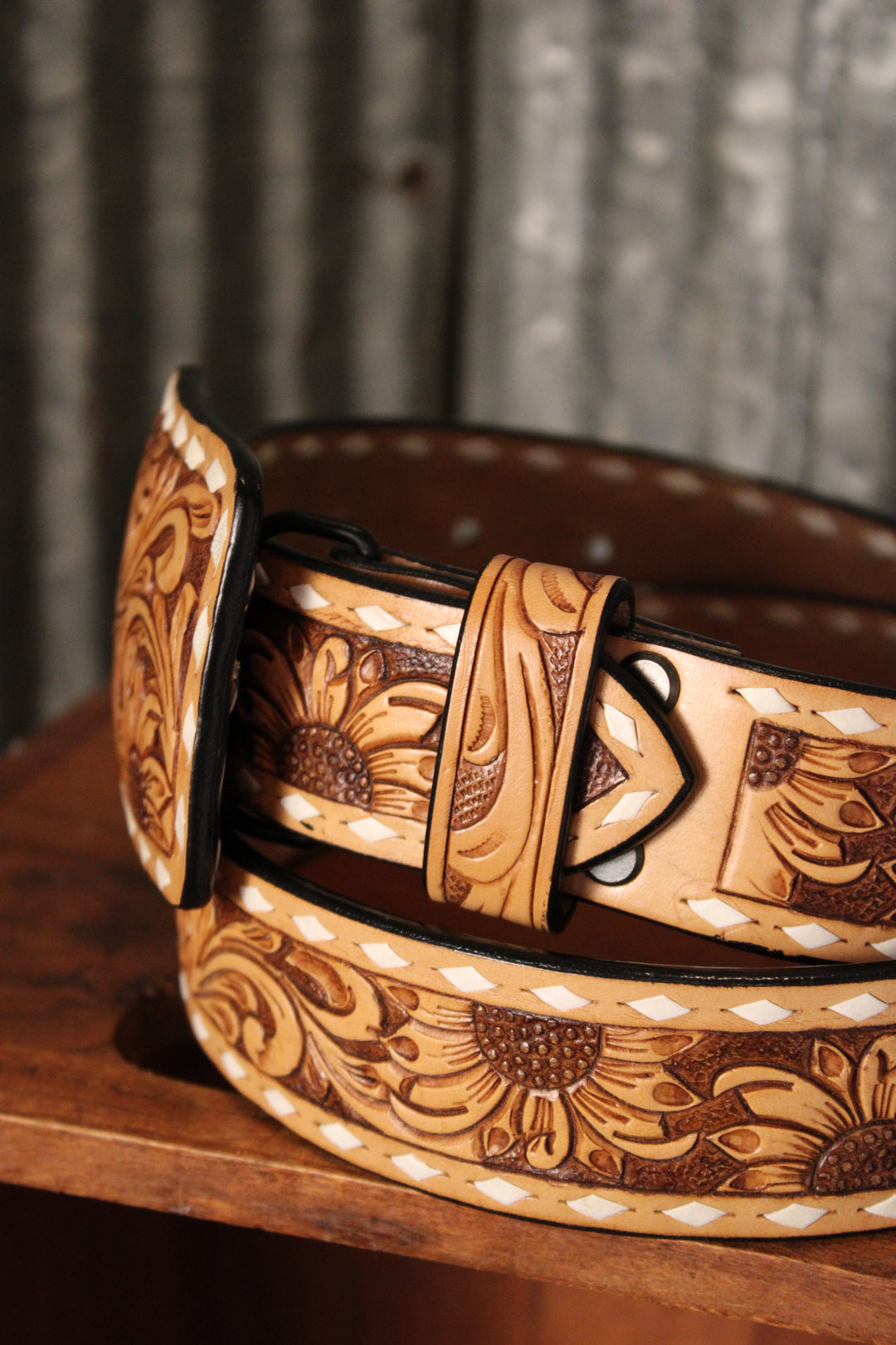 Sunflower Stunner Buckle Belt