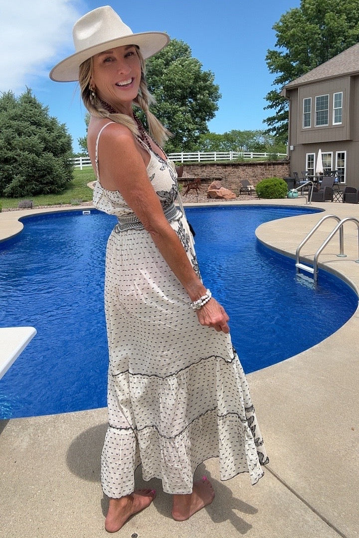 Dunes &amp; Diamonds Woven Cotton Dress