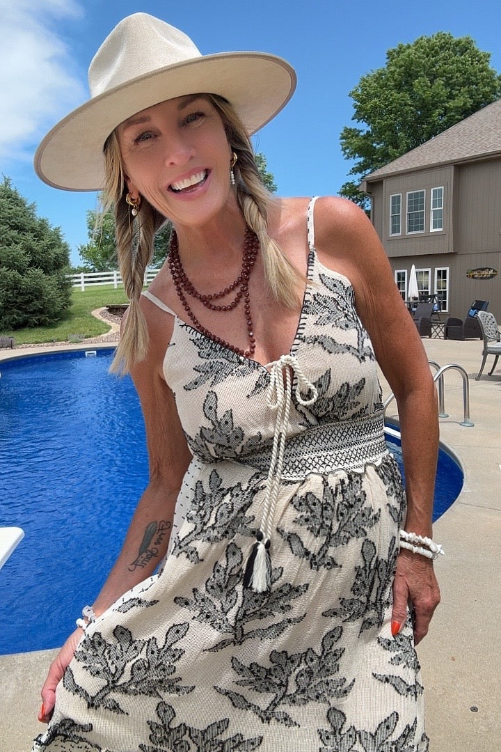 Dunes &amp; Diamonds Woven Cotton Dress