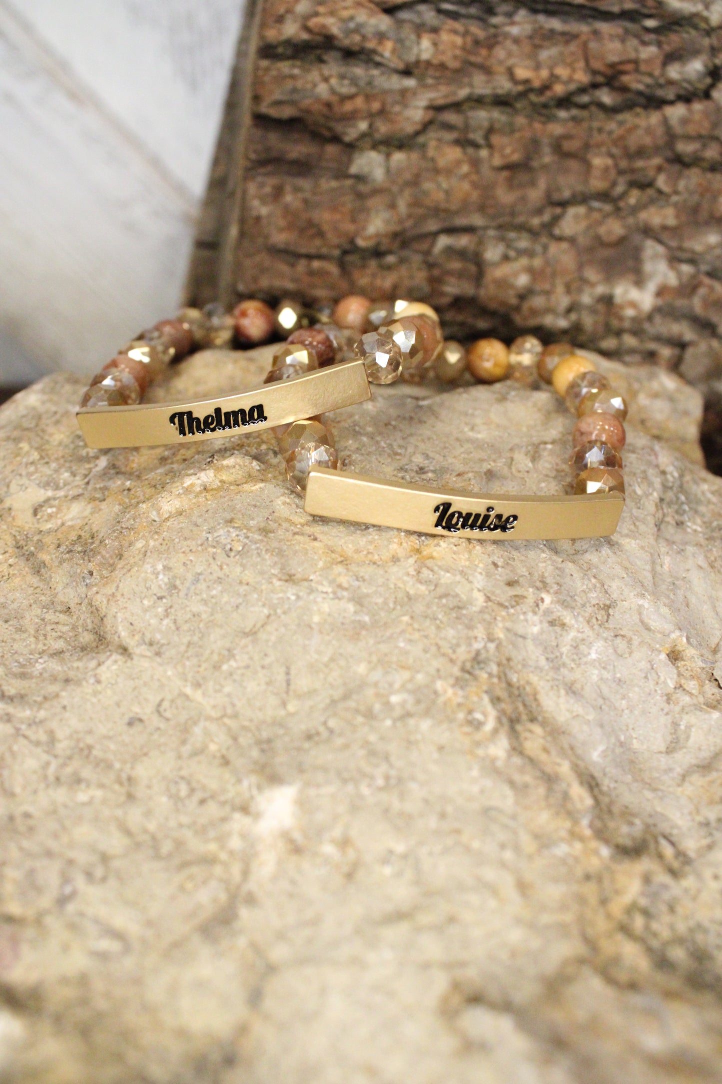 Thelma And Louise Gold Bracelet Set