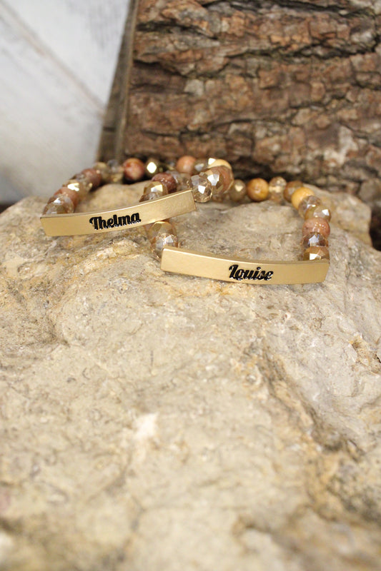 Thelma And Louise Gold Bracelet Set